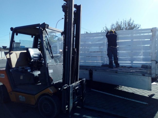 FASI DI LAVORAZIONE - Fase di trasporto cancello scorrevole pannellatura disegno taglio laser